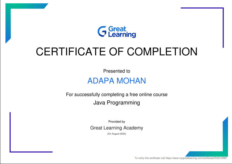 Java Certification